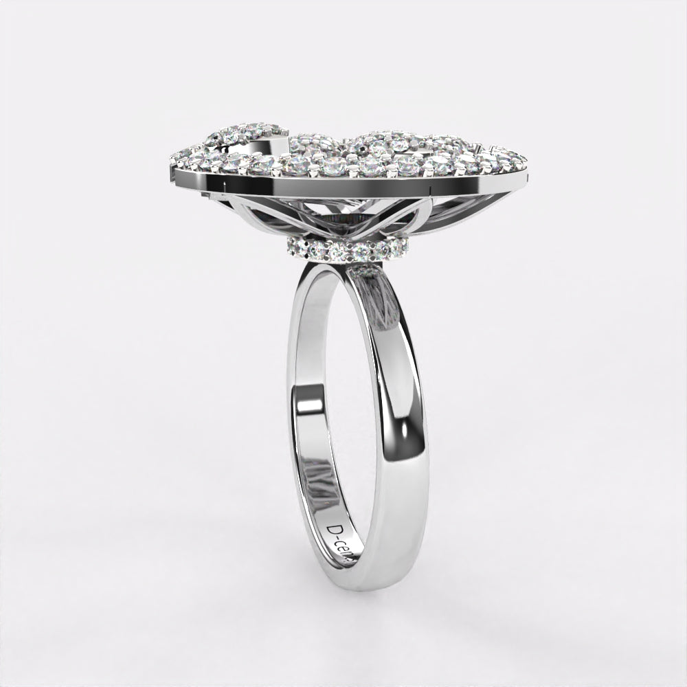 Entwined Diamond Ring