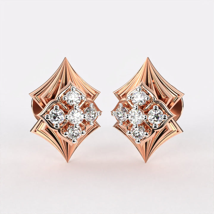 Bubble Charms Diamond Stud Earrings