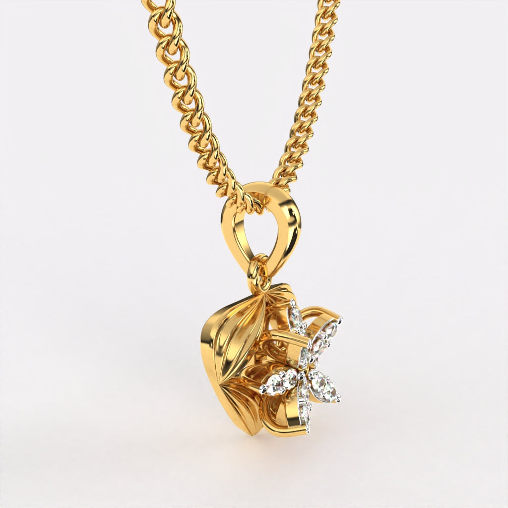 Starlit Spark Diamond Pendant