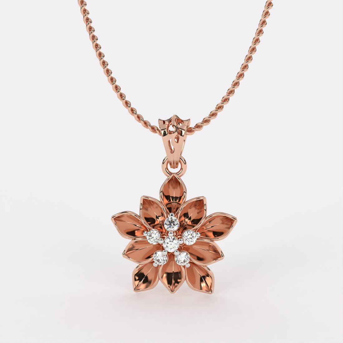 Secret Bloom Diamond Pendant