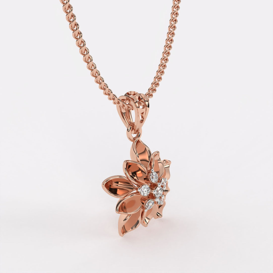 Secret Bloom Diamond Pendant