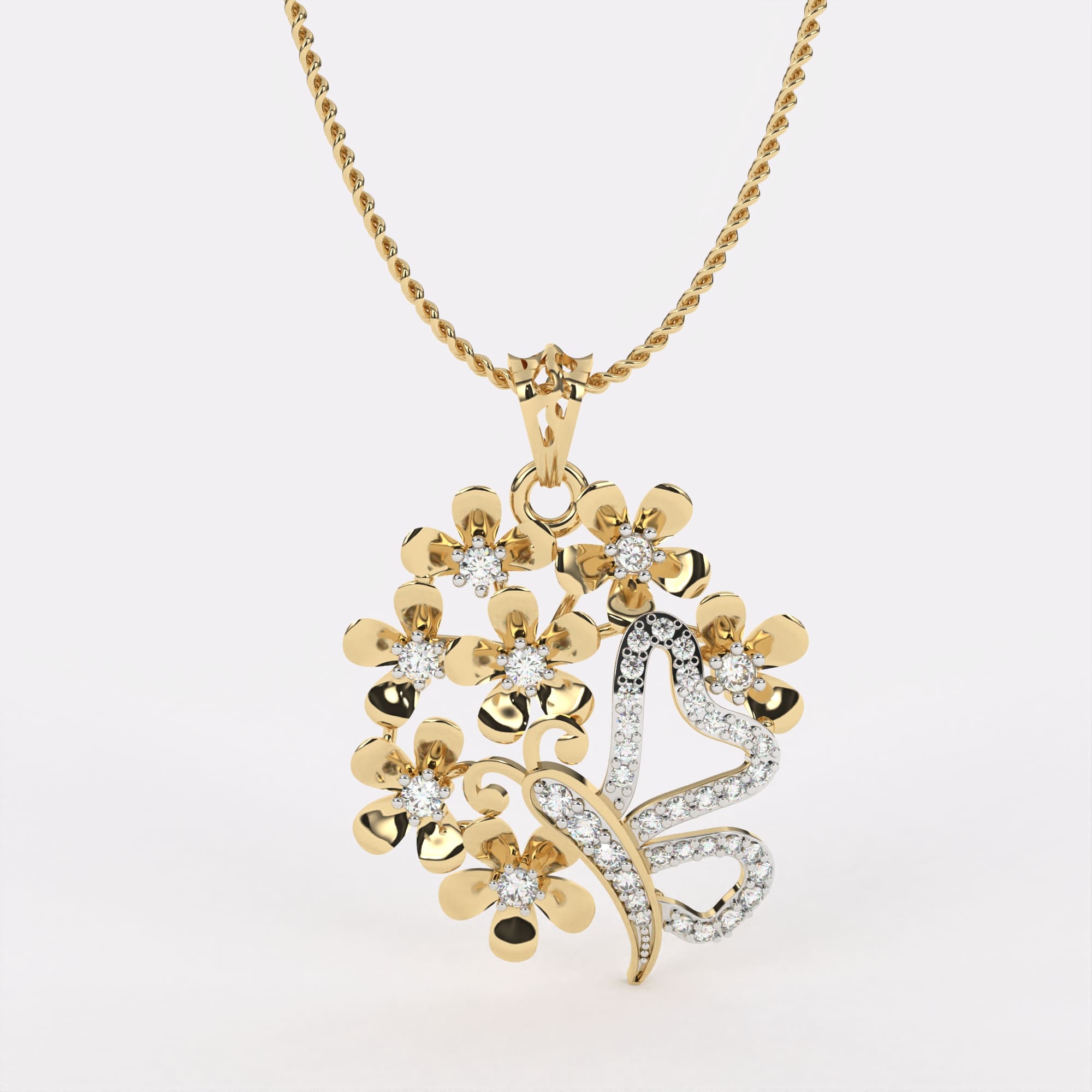 Infinity Spark Diamond Pendant