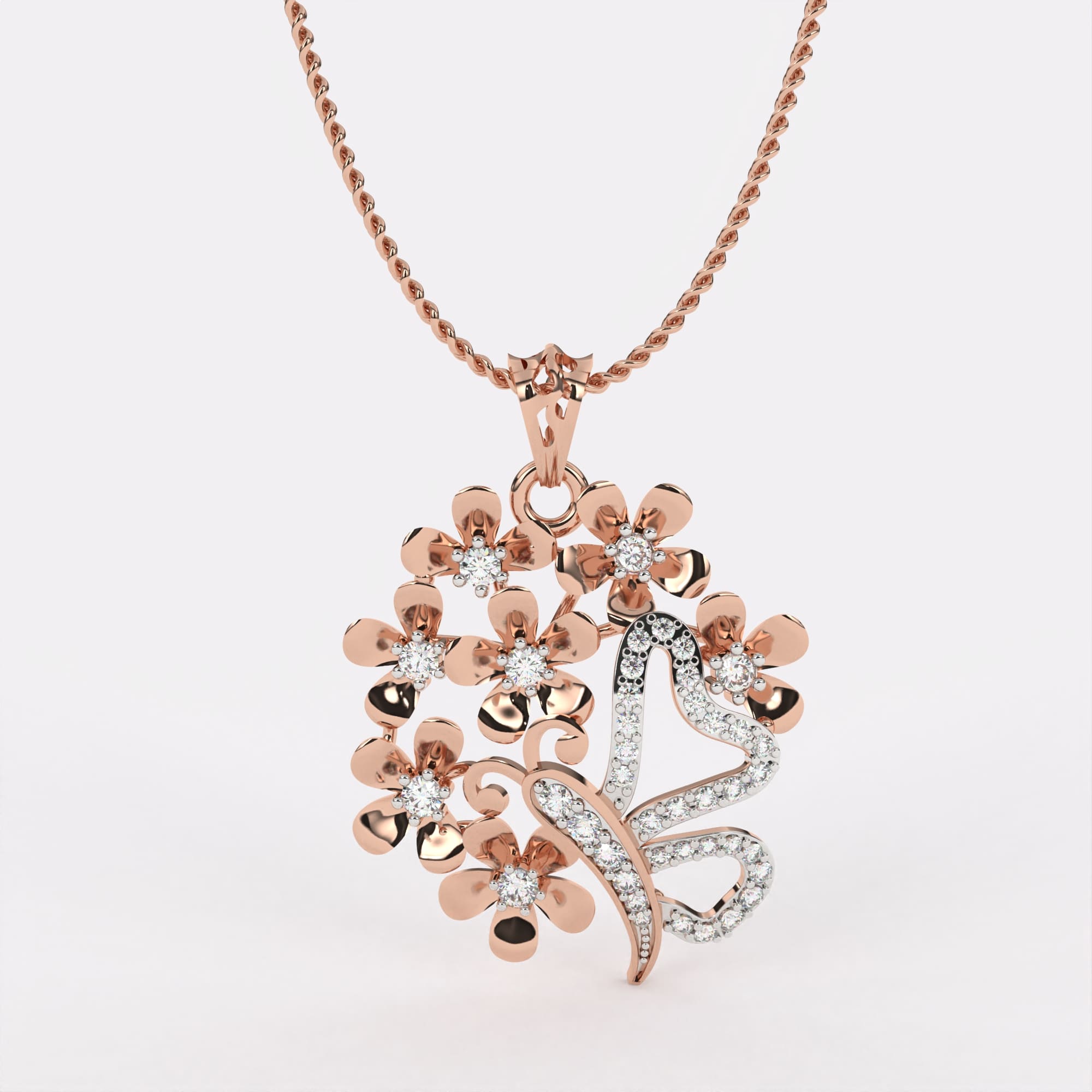 Infinity Spark Diamond Pendant