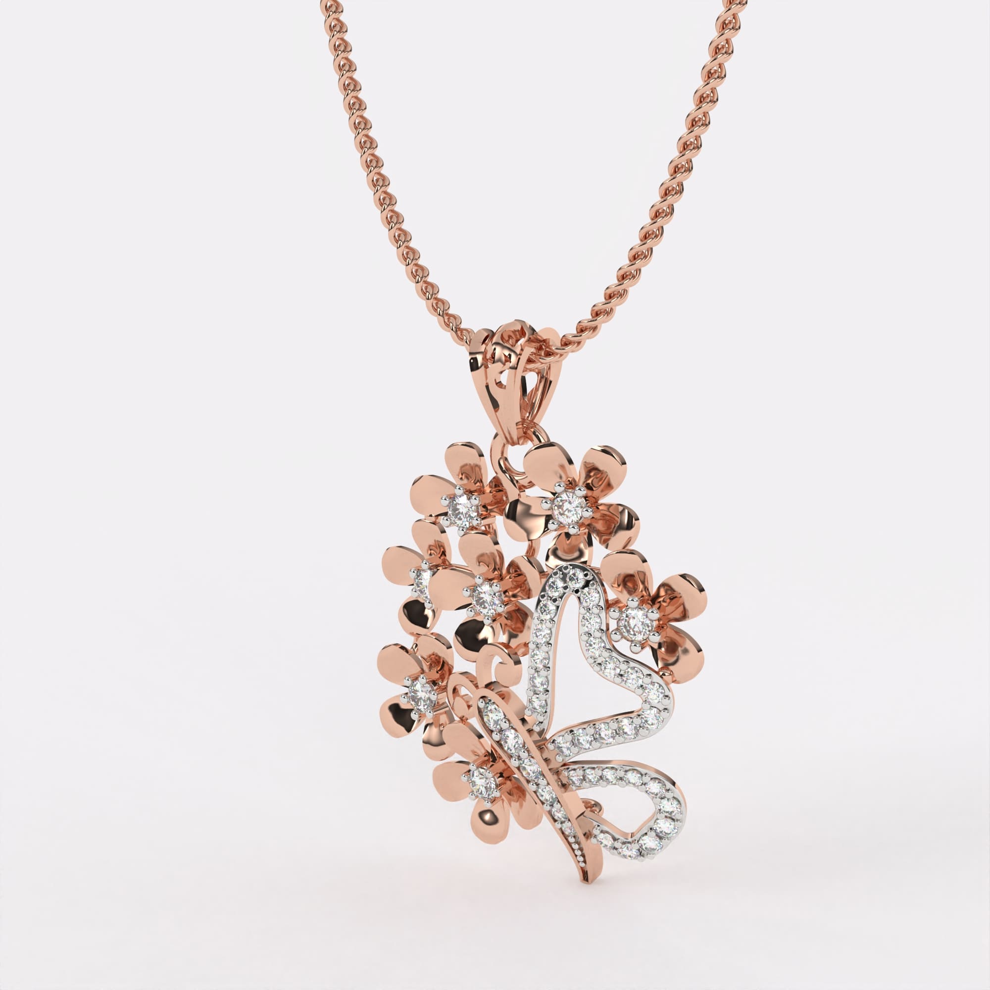 Infinity Spark Diamond Pendant