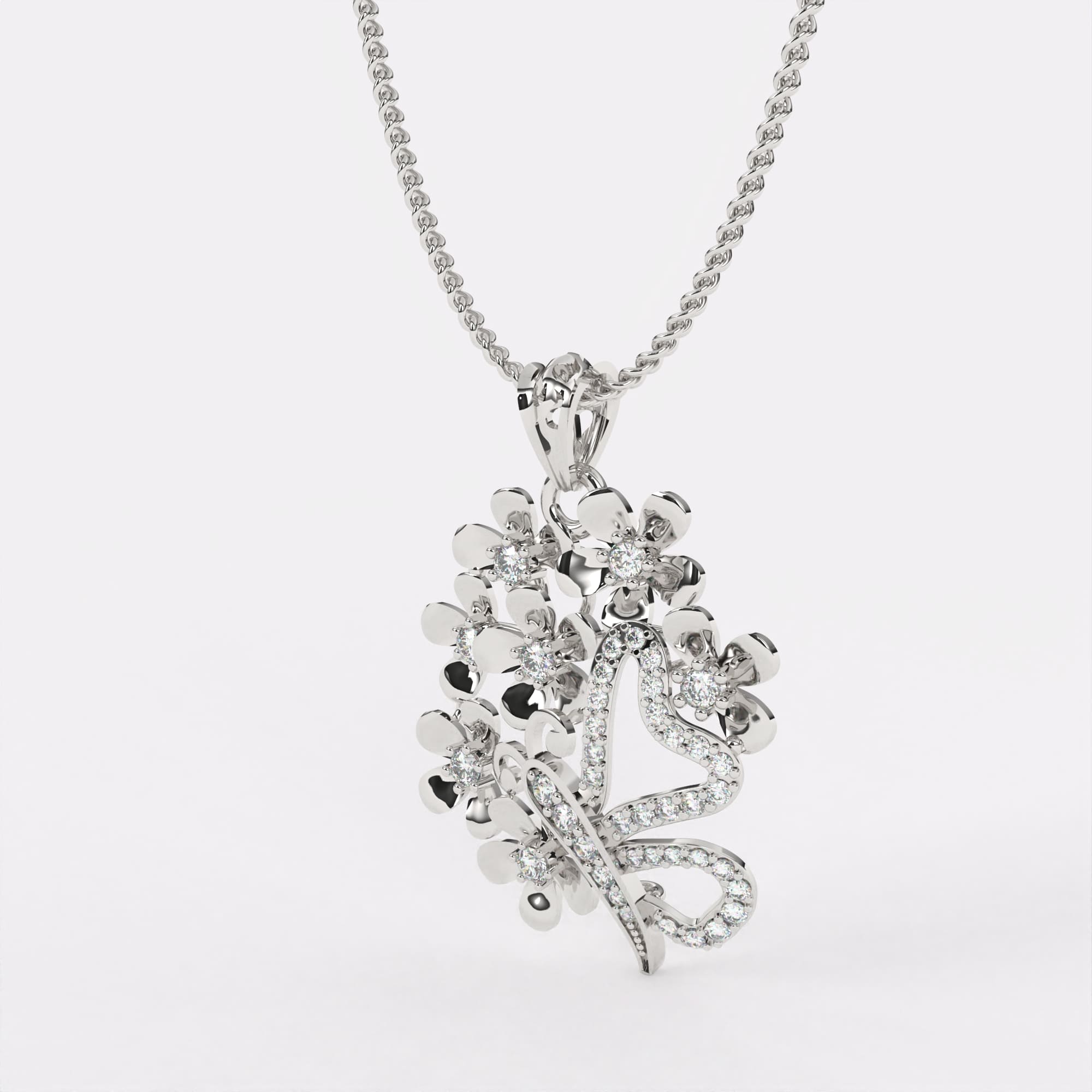 Infinity Spark Diamond Pendant