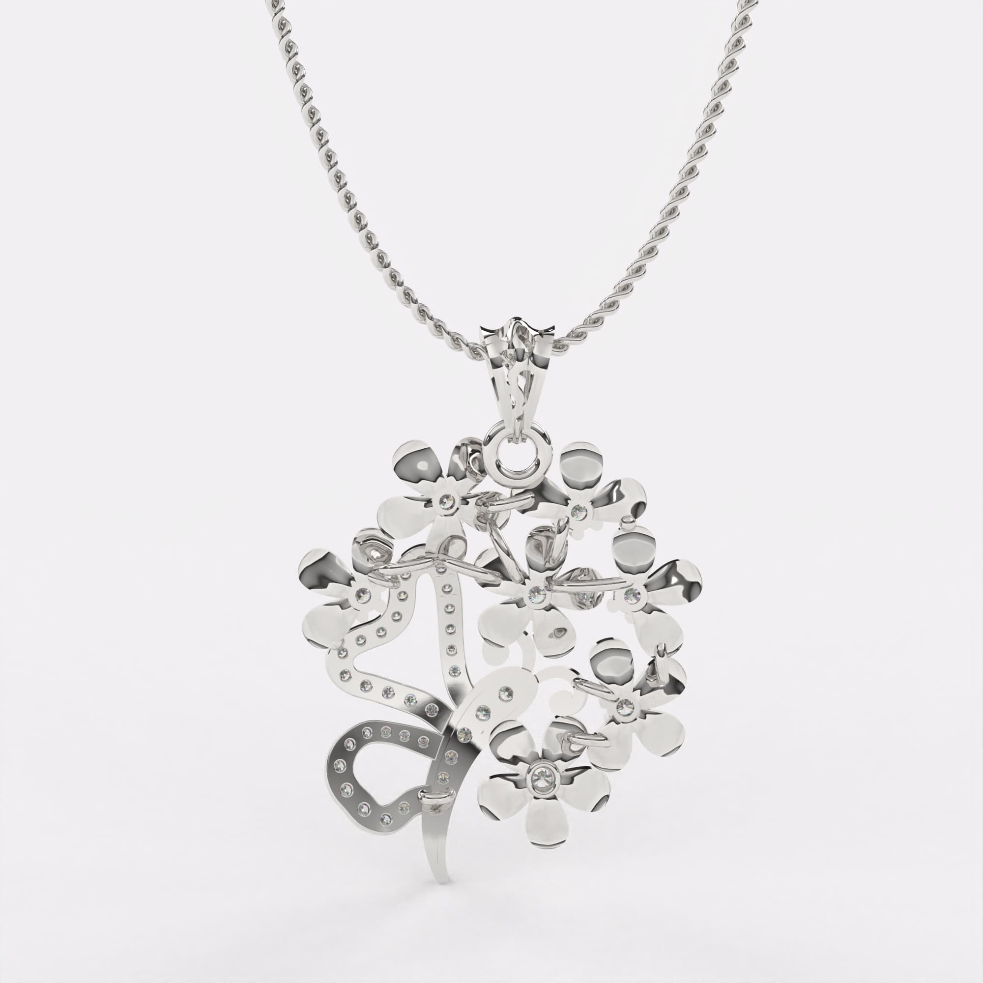 Infinity Spark Diamond Pendant