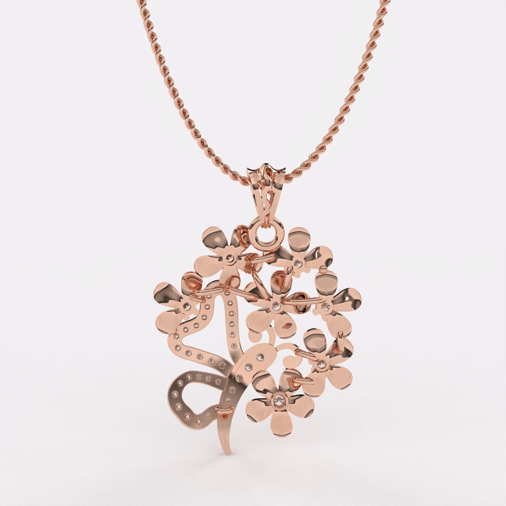 Infinity Spark Diamond Pendant