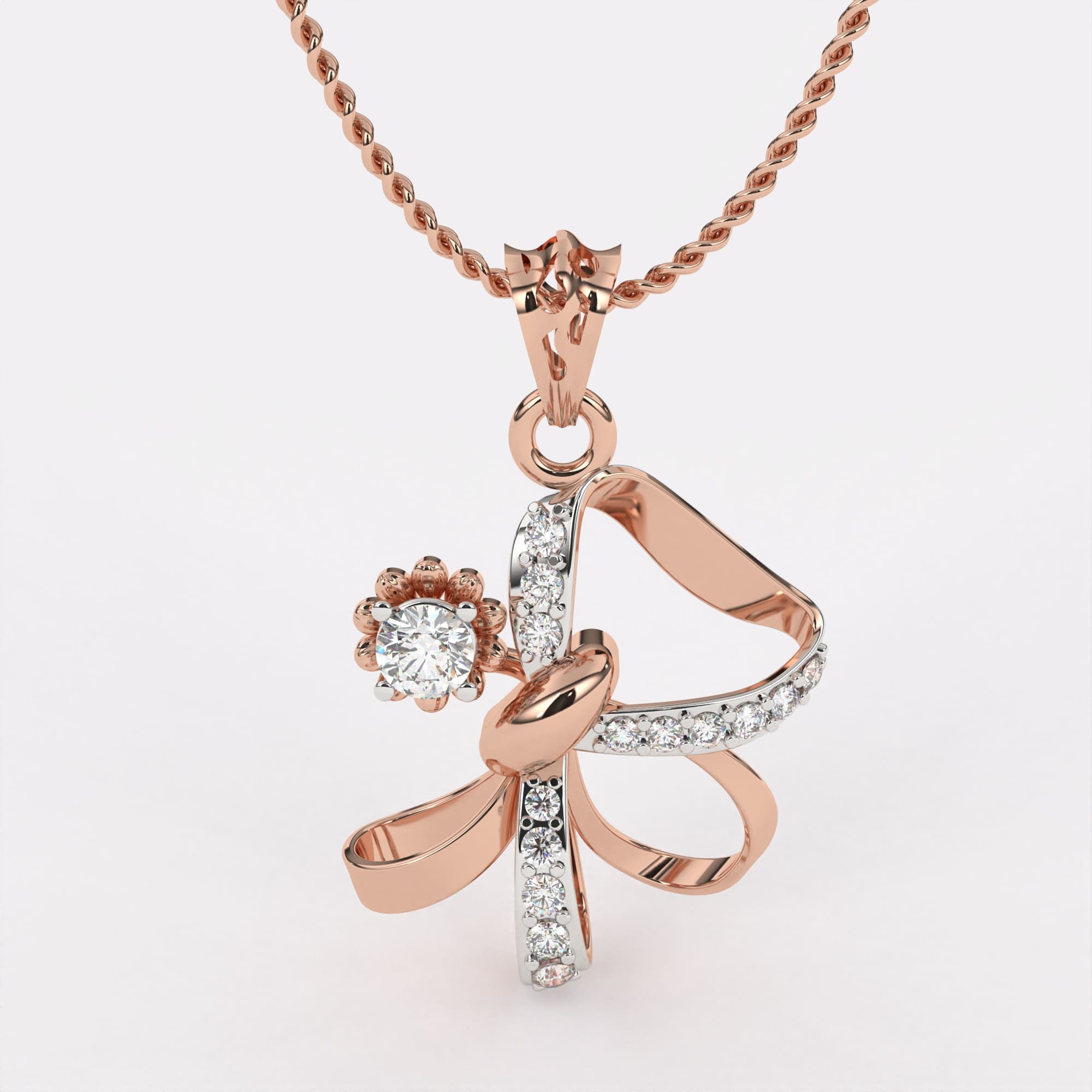 Luxe Solitaire Diamond Pendant
