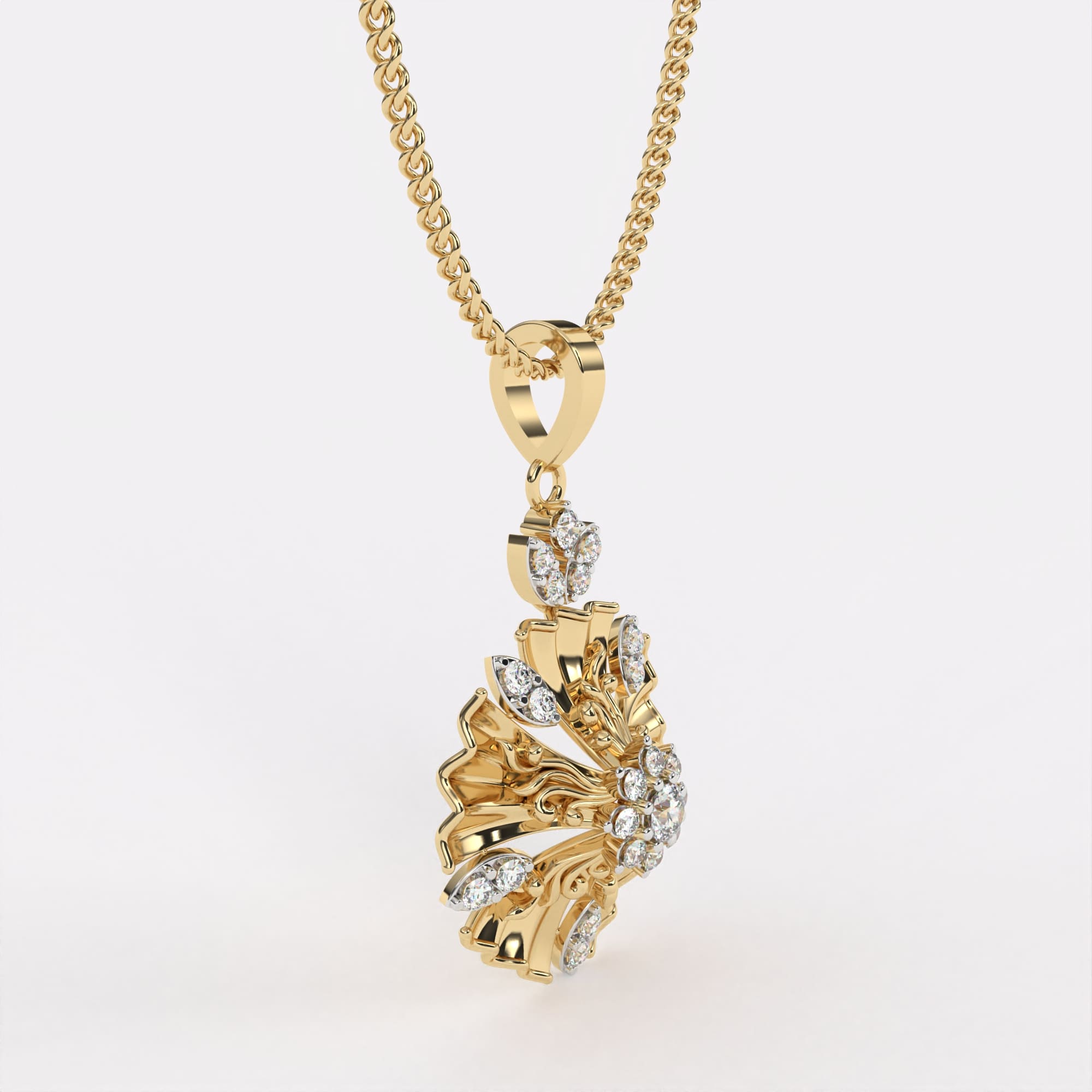 Ethereal Mist Diamond Pendant