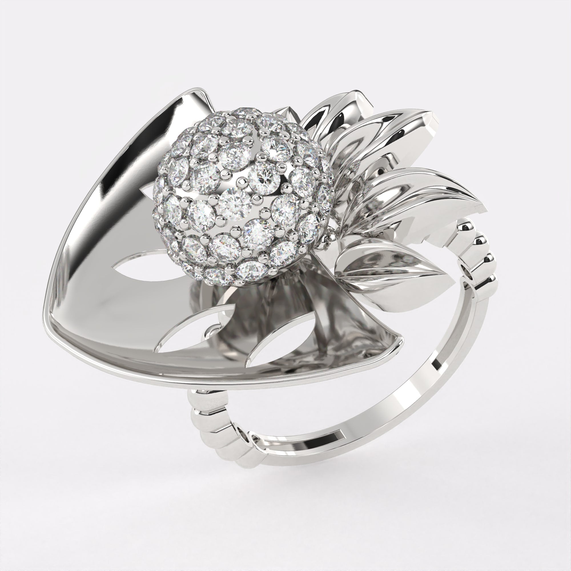 Italina Women's Fashion Diamond Ring in 925 Silver