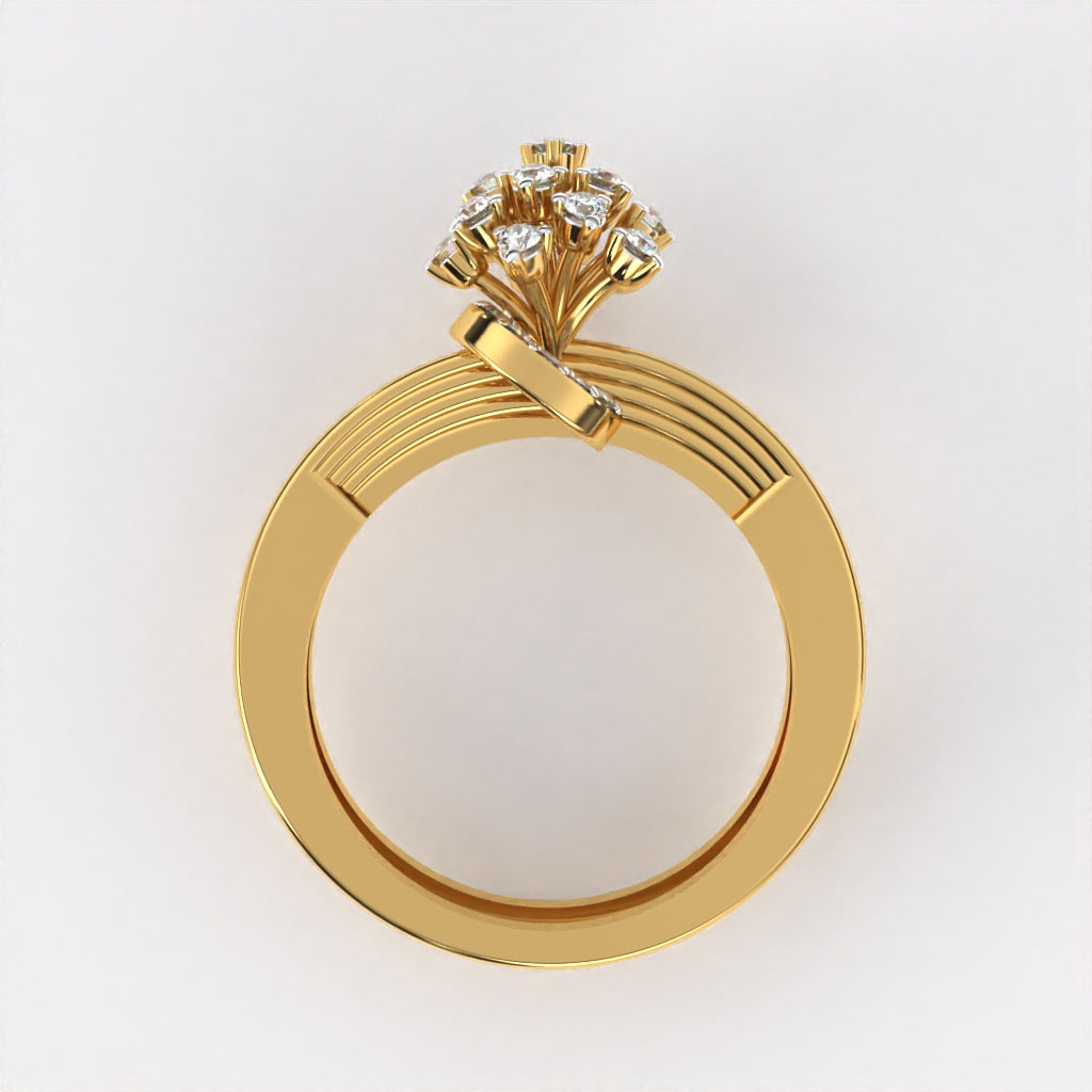 Sterling  Diamond Ring