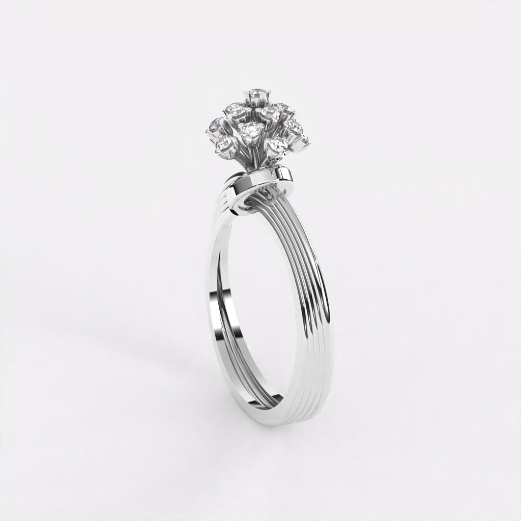 Sterling  Diamond Ring in 925 Silver