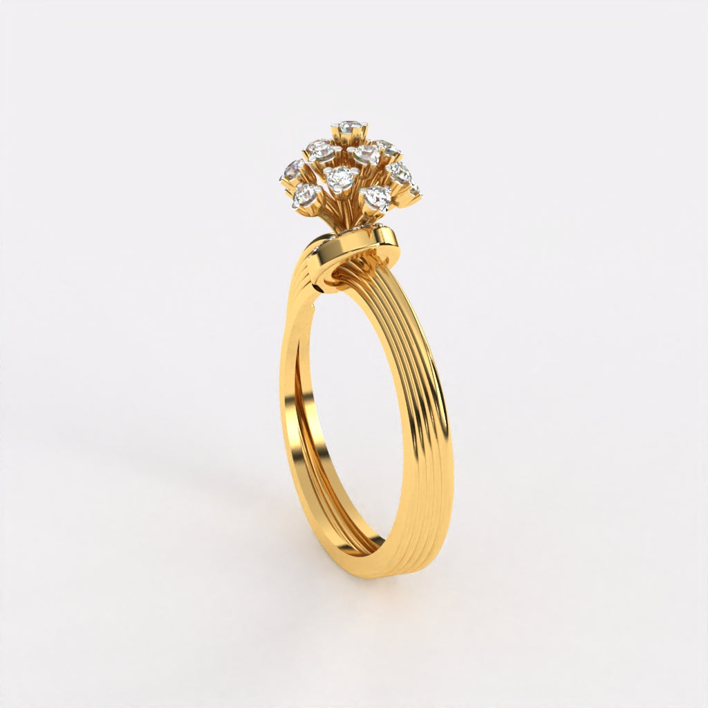 Sterling  Diamond Ring