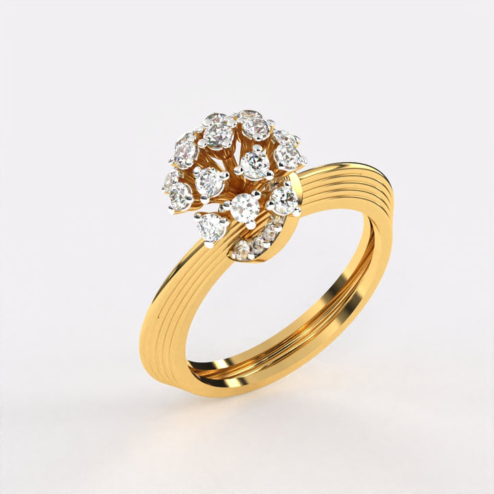 Sterling  Diamond Ring