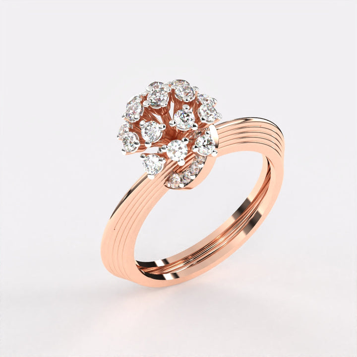 Sterling  Diamond Ring