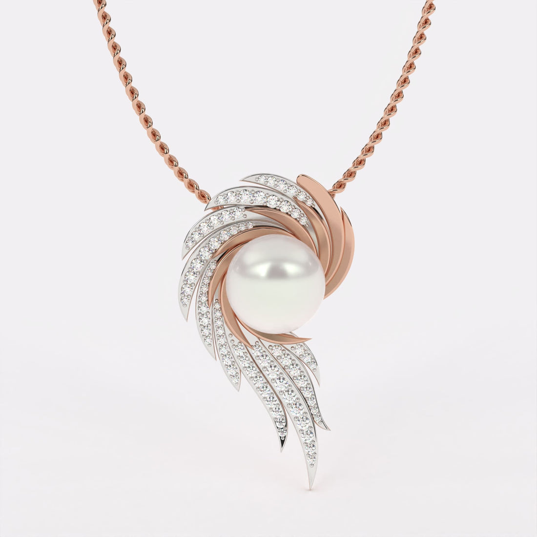 Celestial Pearl Diamond Pendant