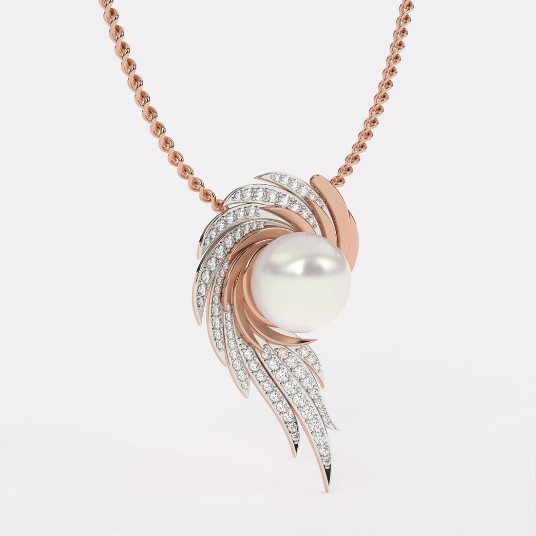 Celestial Pearl Diamond Pendant