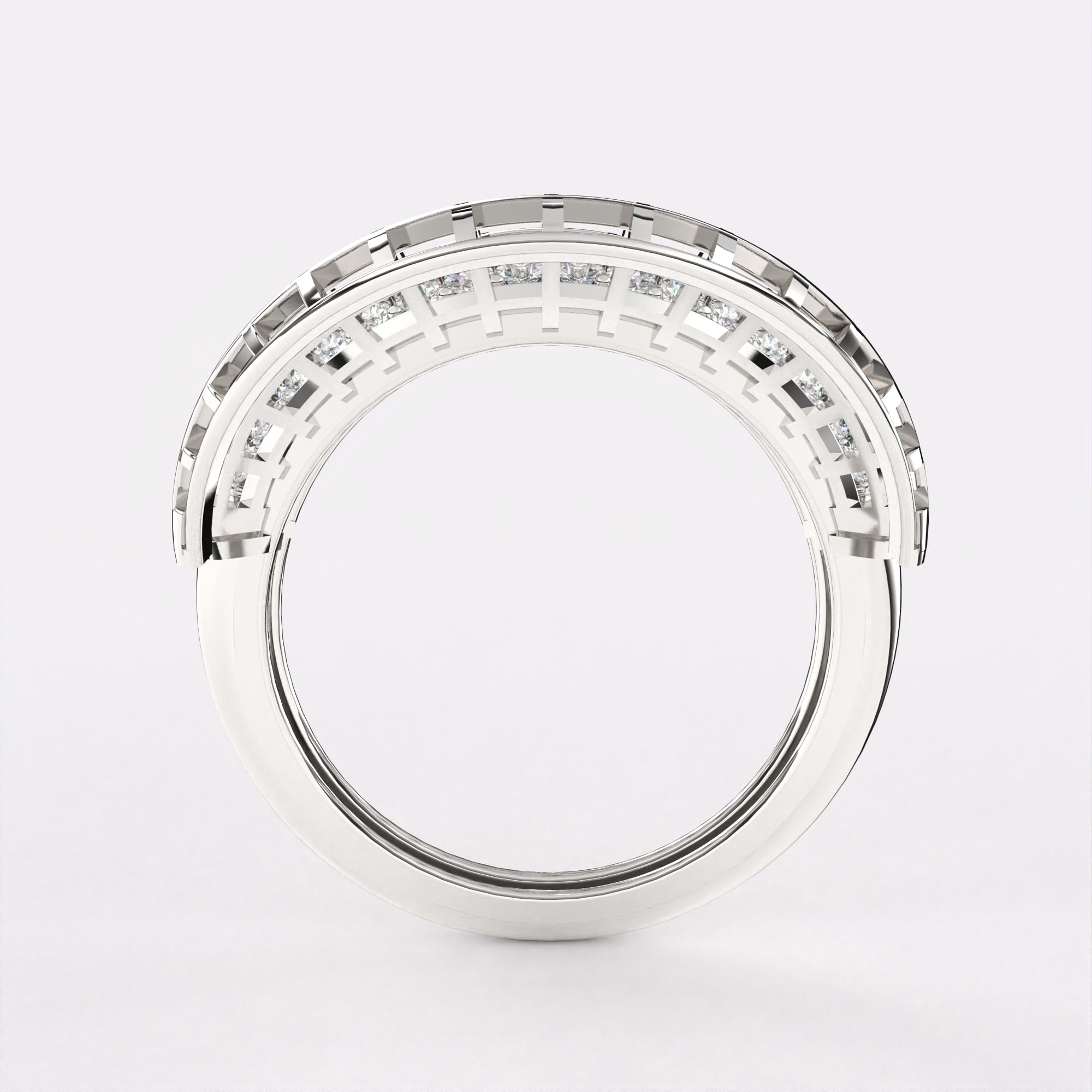 Unity Diamond Ring in 925 Silver