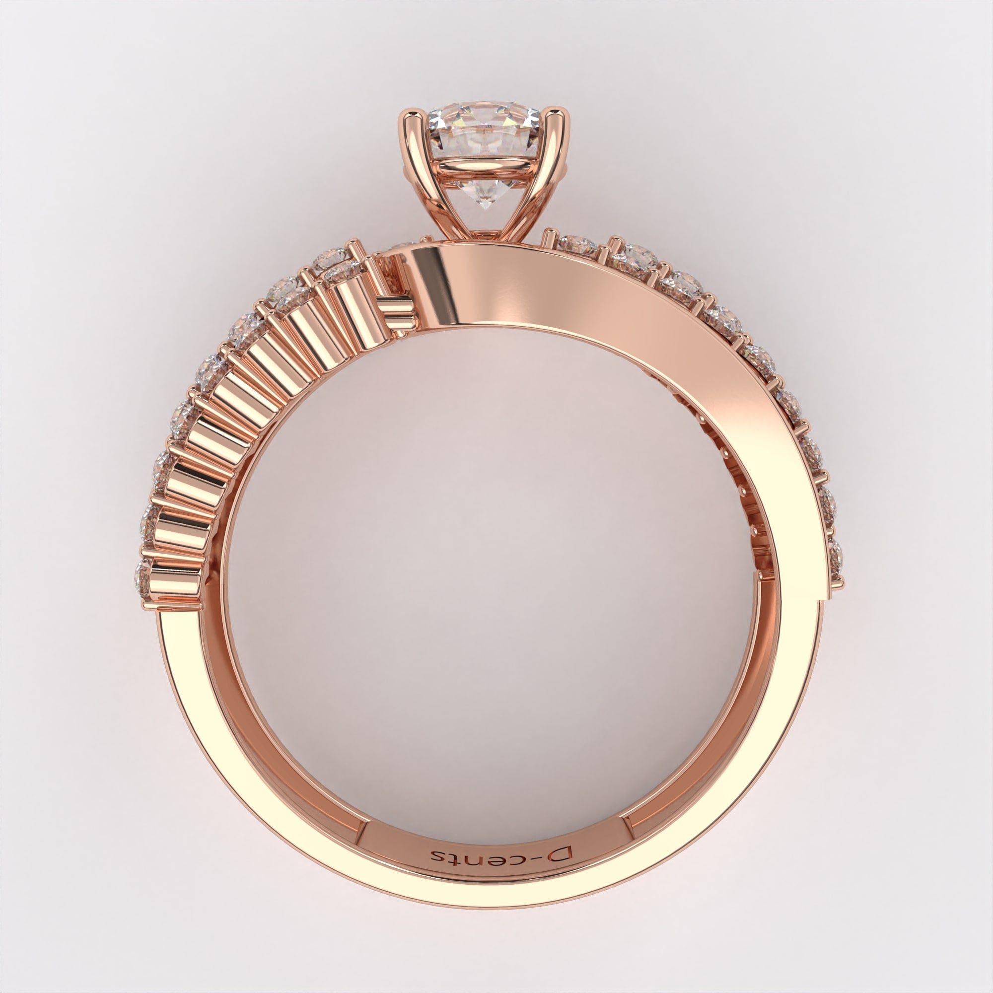 0.50 carat Round With diamond Ring