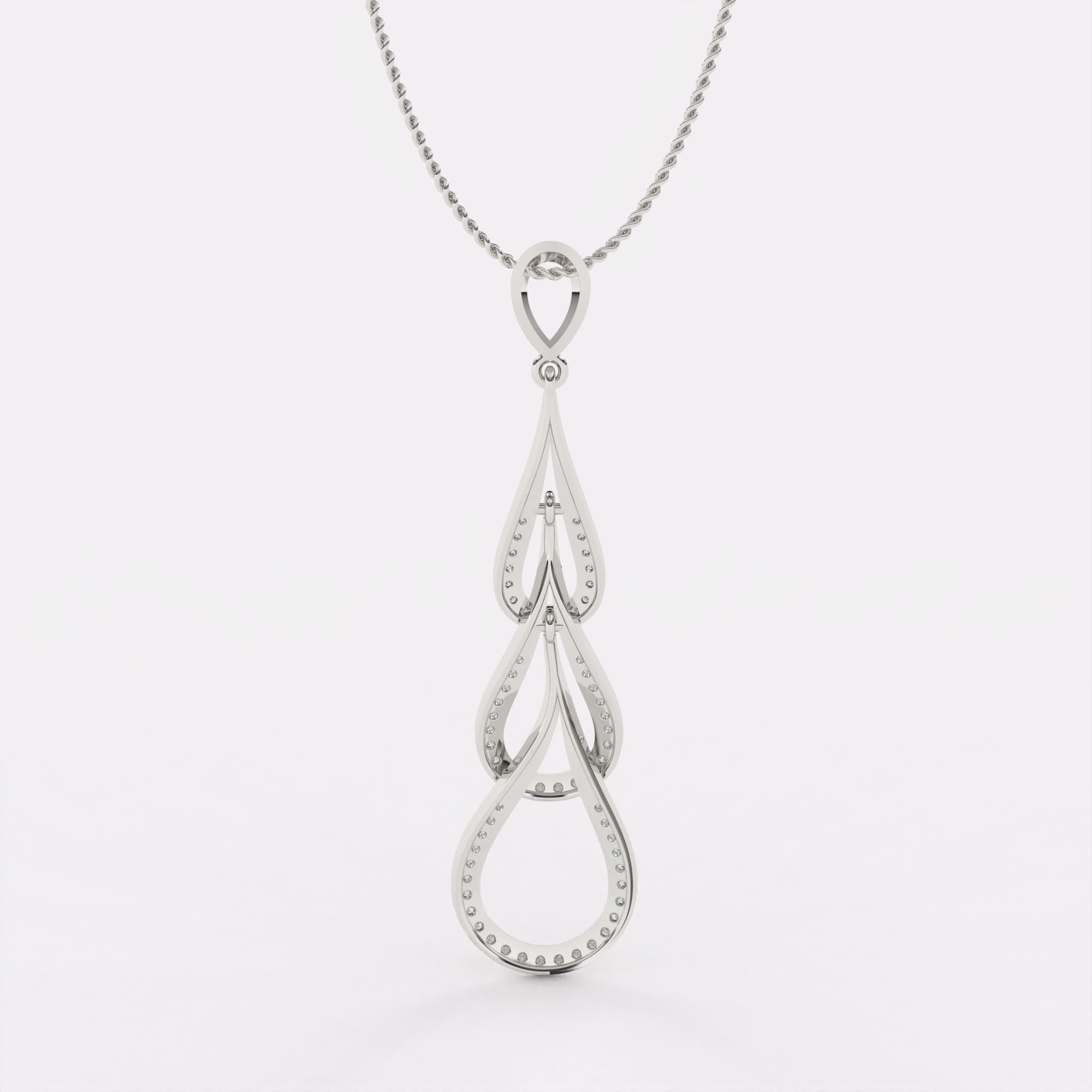 Multi Drop Diamond Pendant