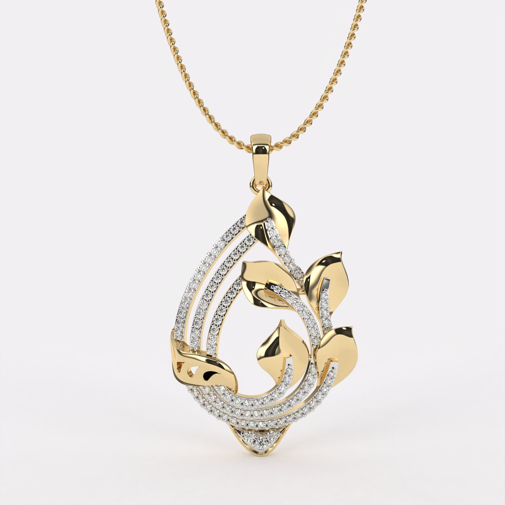 Graceful Gleam Diamond Pendant