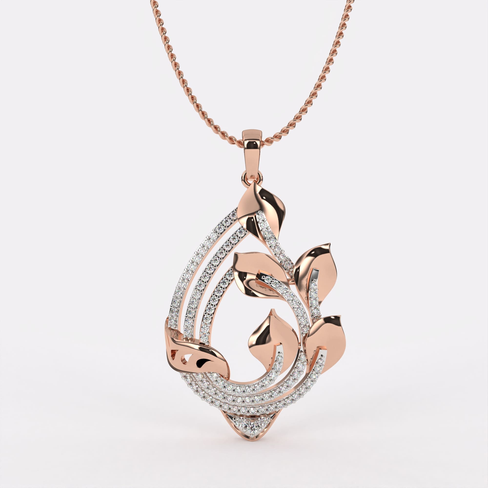 Graceful Gleam Diamond Pendant