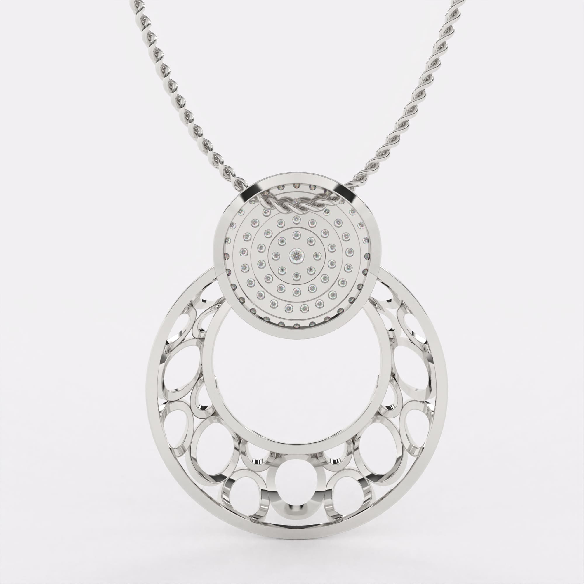 Everyday Elegance Diamond Pendant In 925 Silver