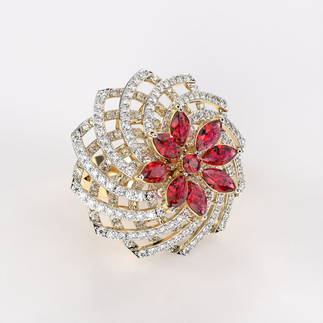 Floral Fantasy Diamond Ring