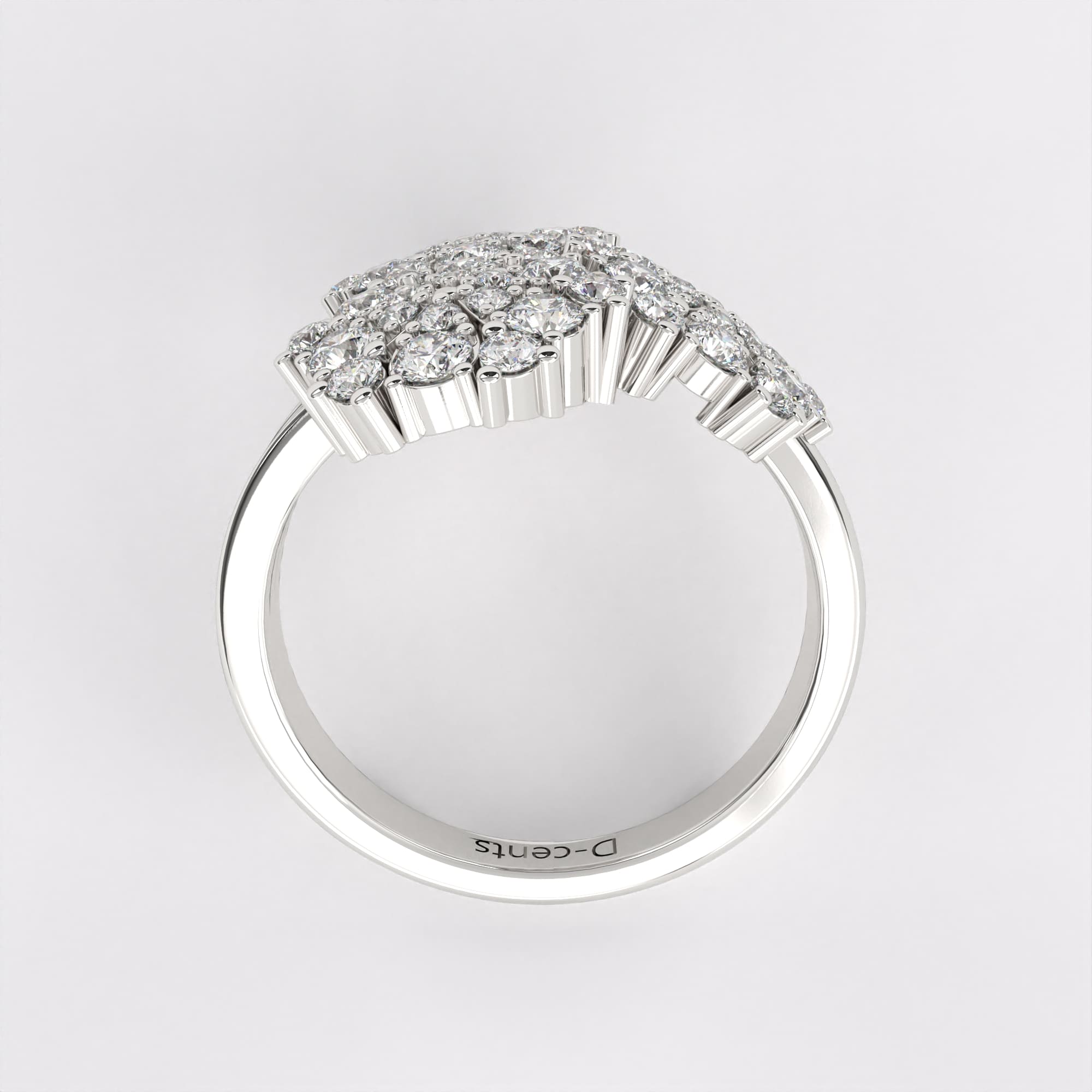 Sparkling Snowflake Diamond Ring
