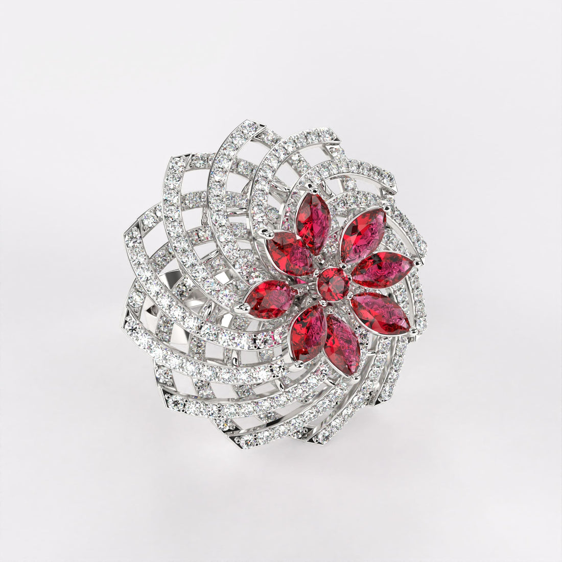 Floral Fantasy Diamond Ring