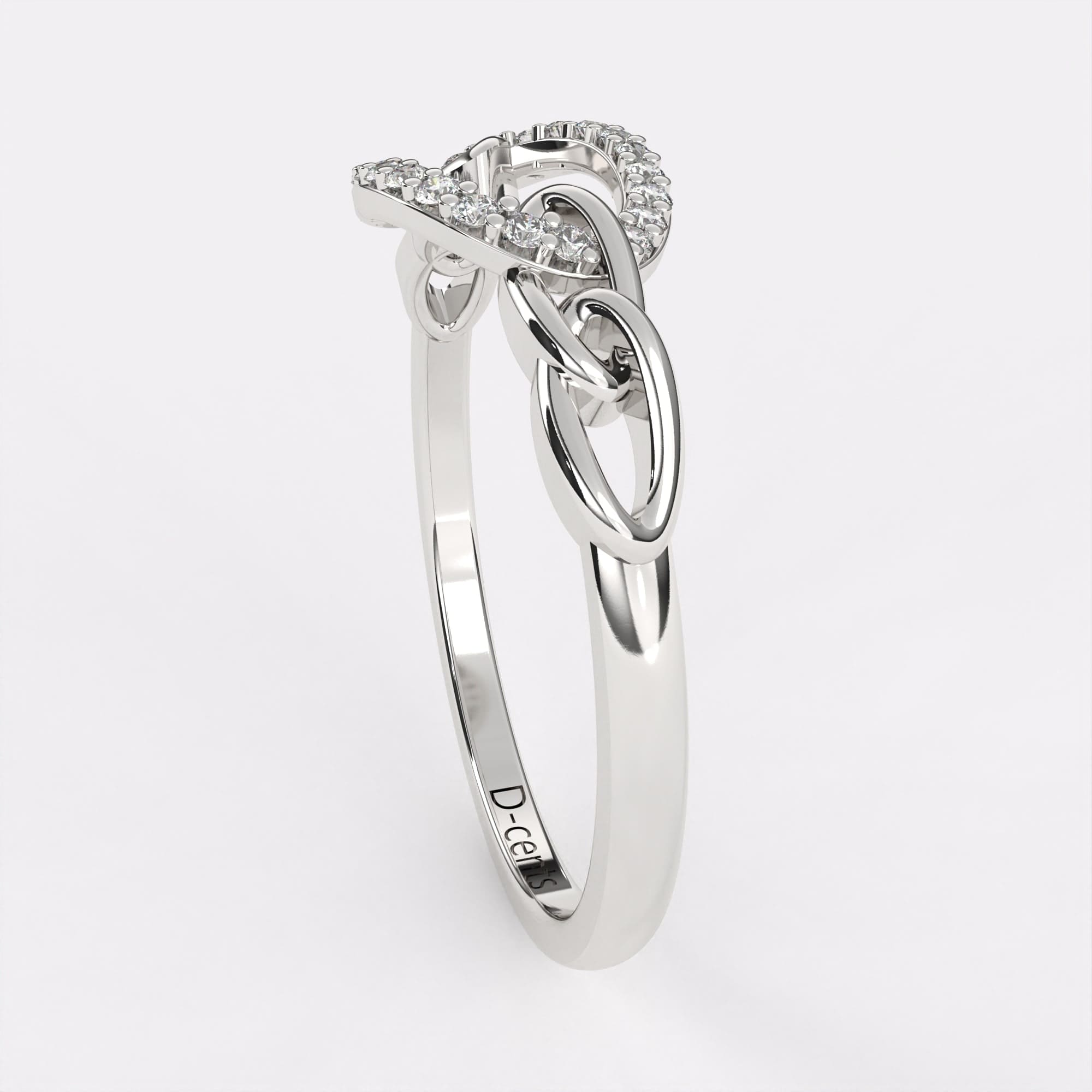 Moonbeam Diamond Finger Ring