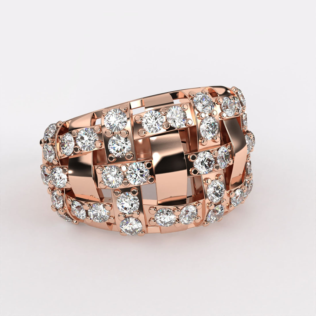 Interlocking Radiance Diamond Ring