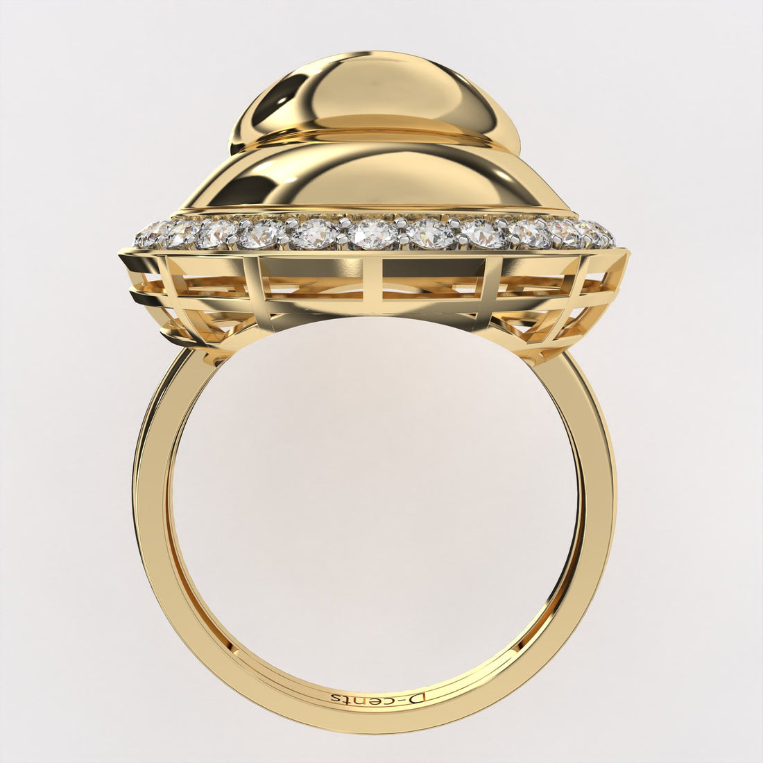 Golden Glow Diamond Ring