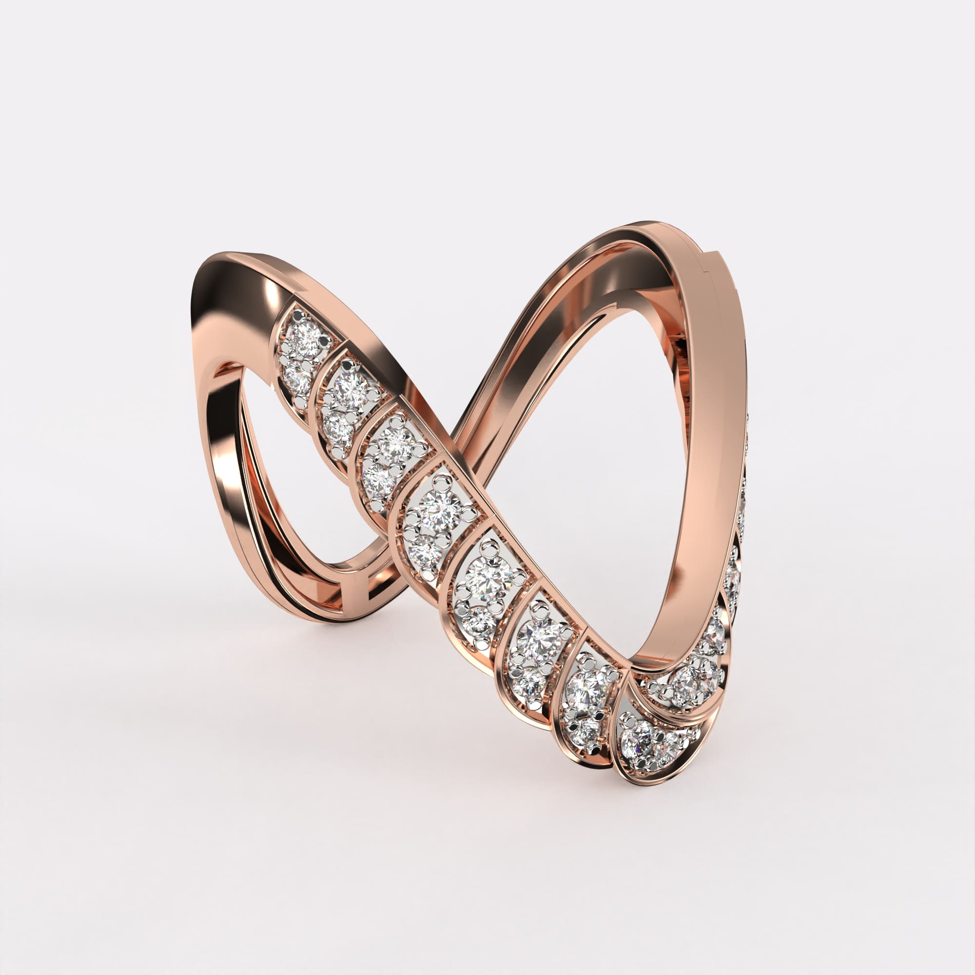 Infinity Band Diamond Ring