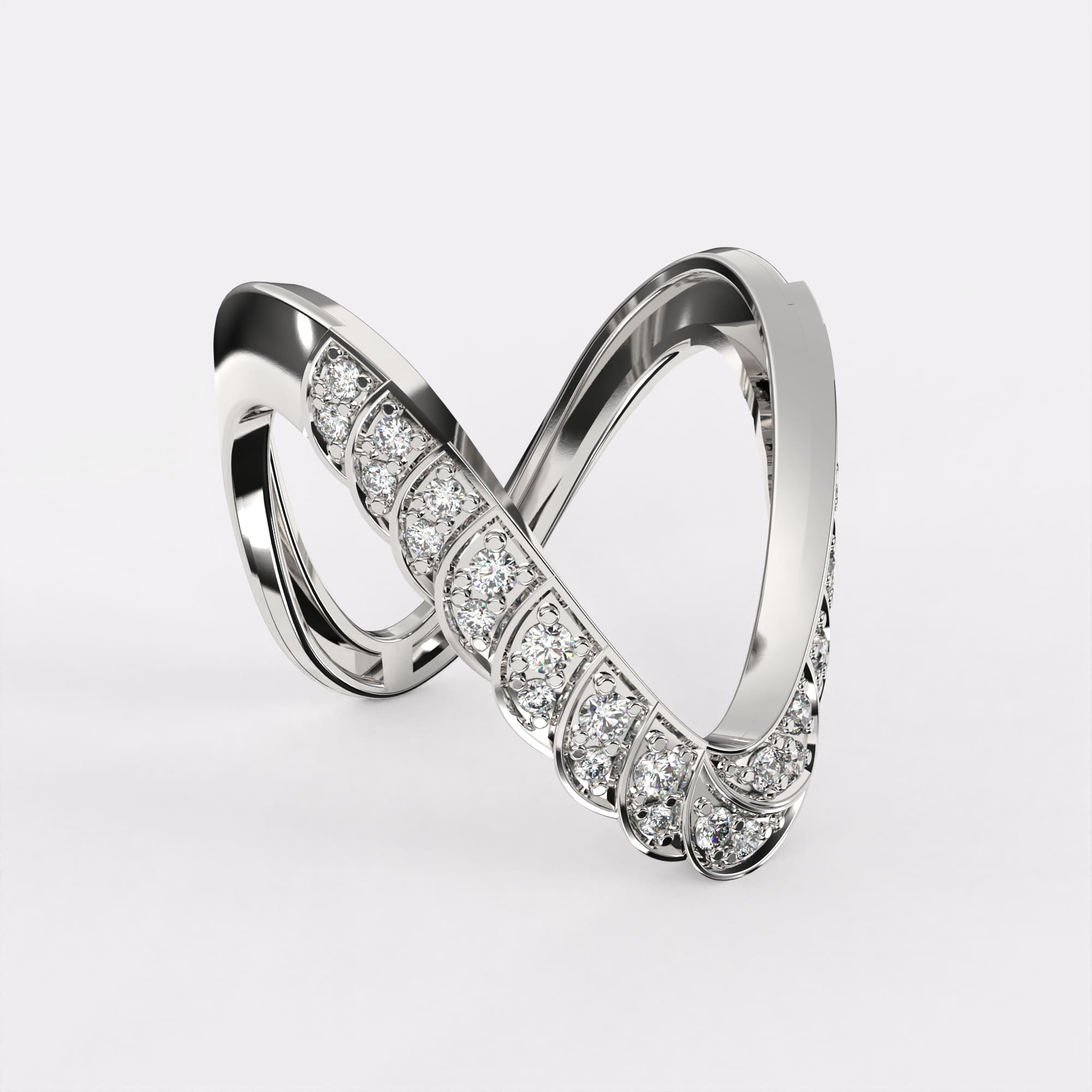 Infinity Band Diamond Ring
