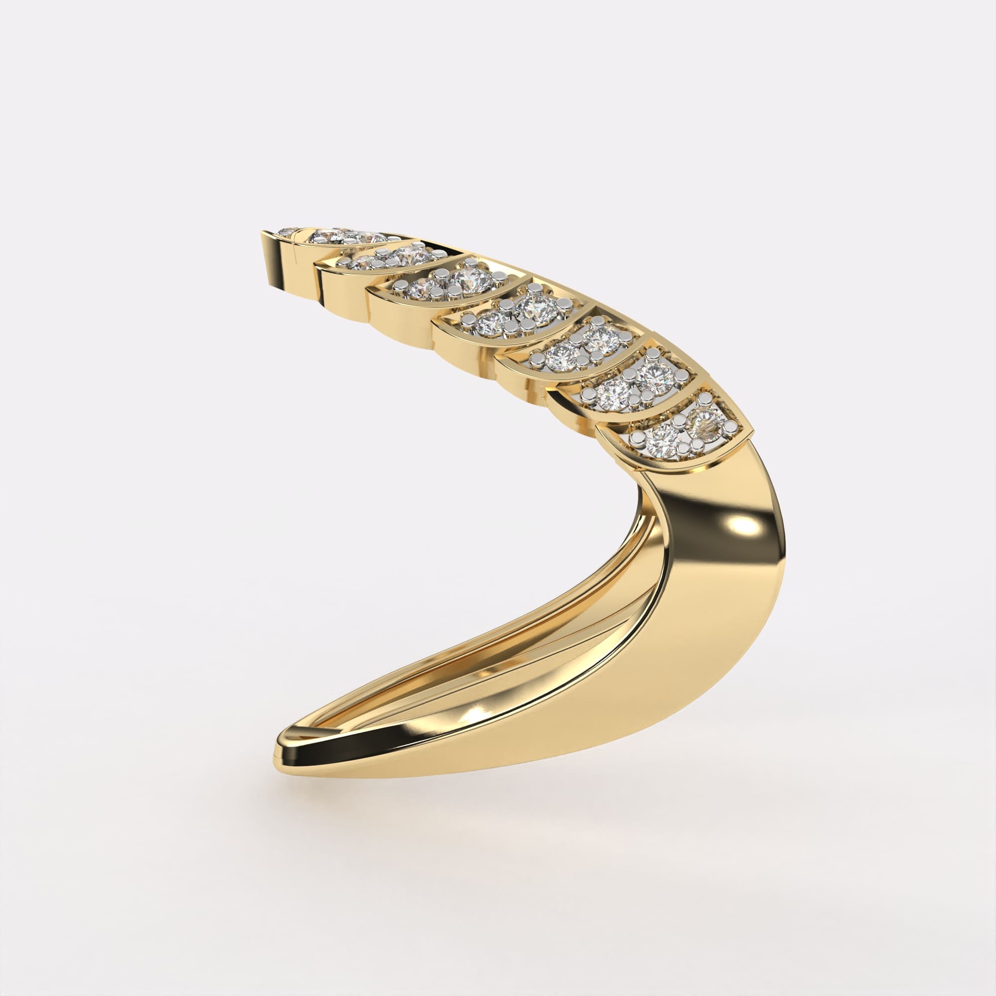 Infinity Band Diamond Ring