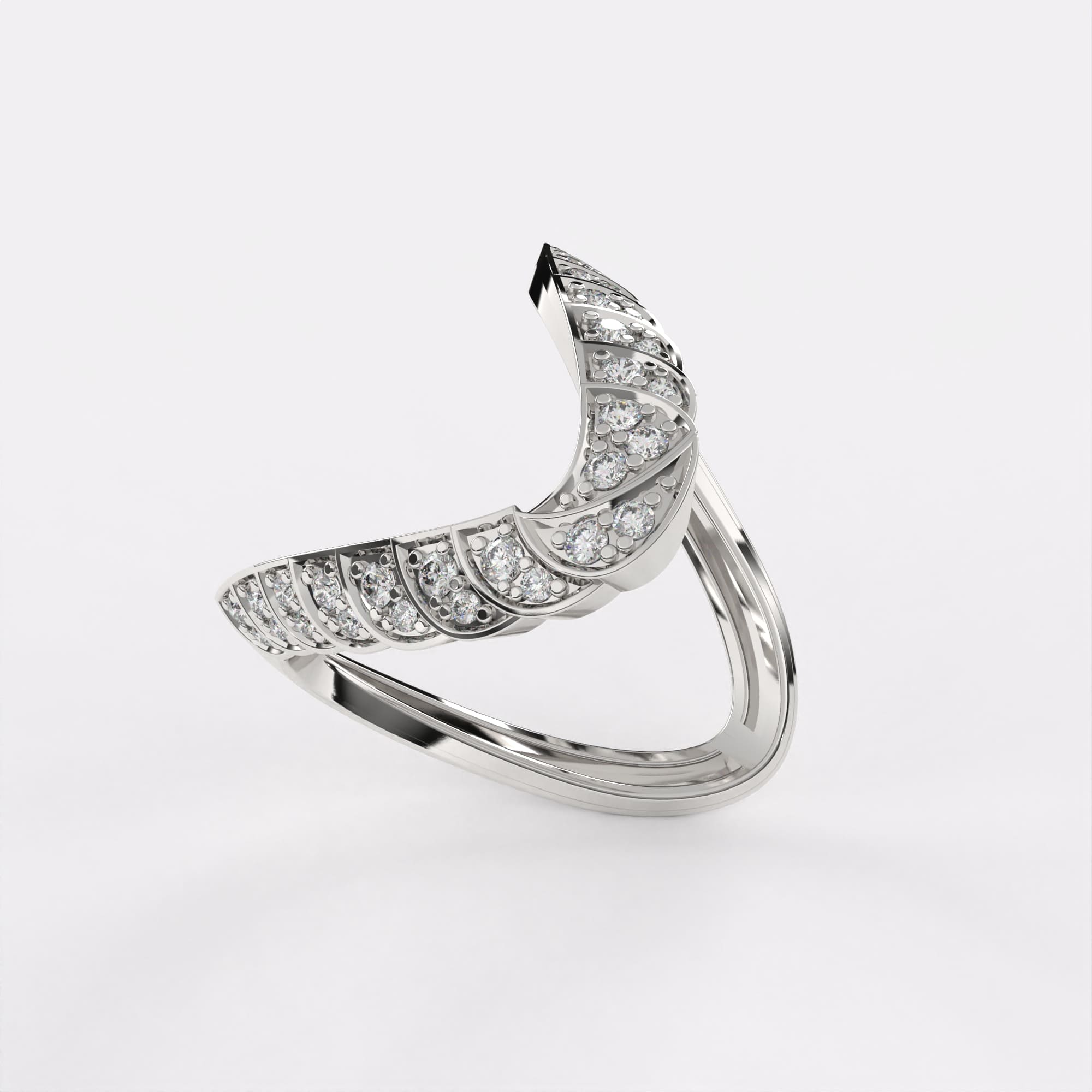 Infinity Band Diamond Ring