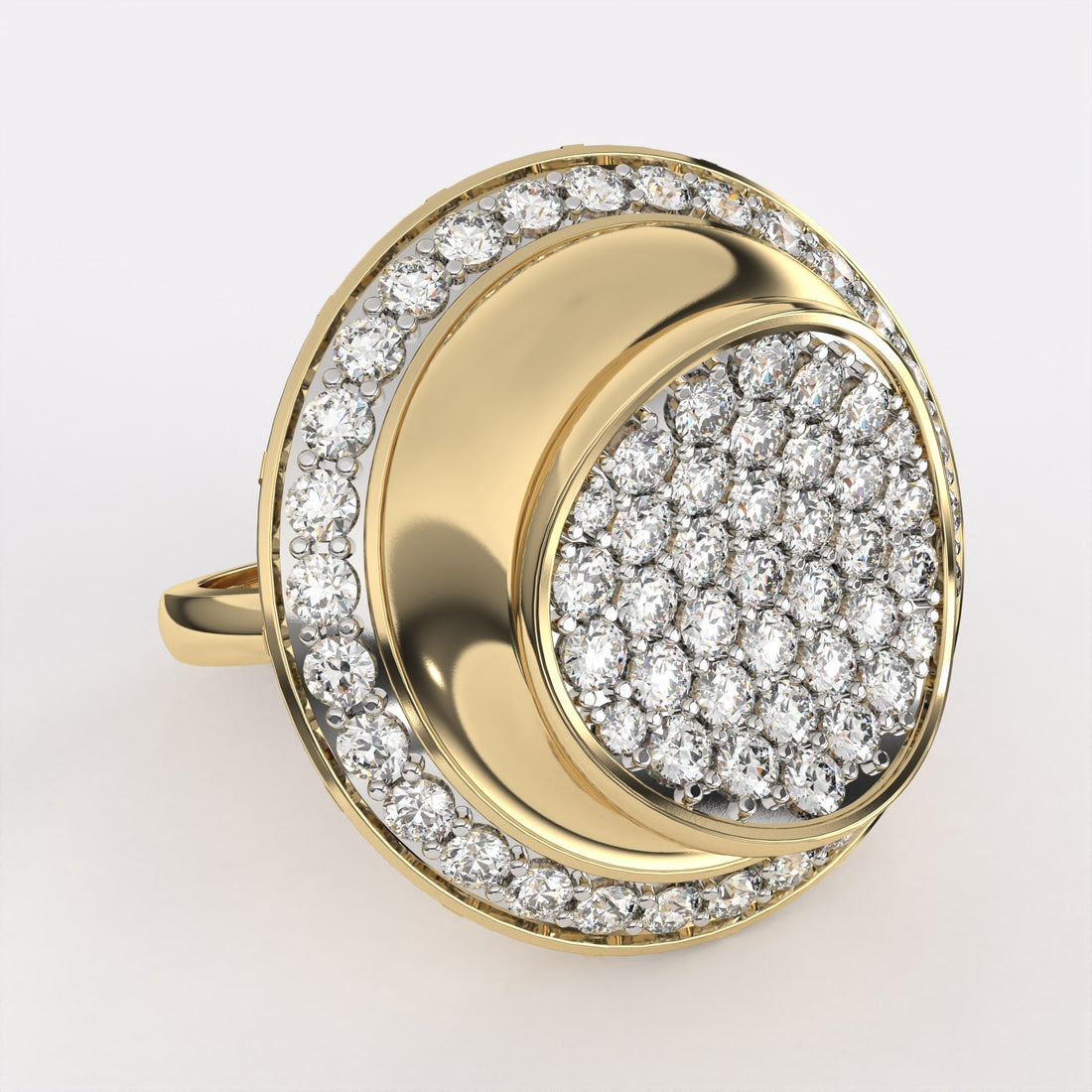 Golden Glow Diamond Ring