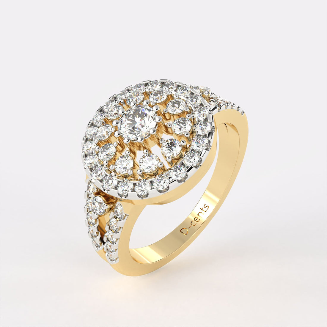 Twinkling Circle Diamond Ring