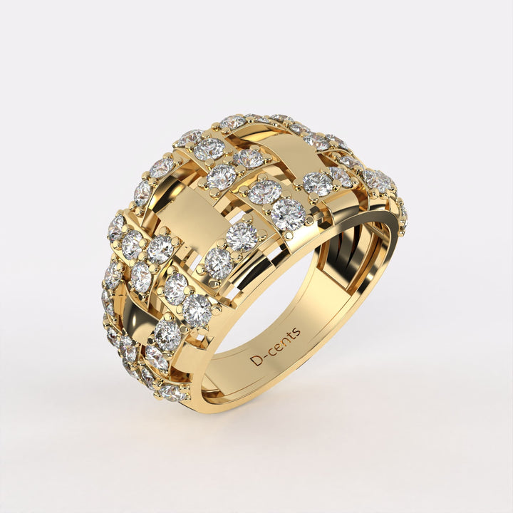 Interlocking Radiance Diamond Ring