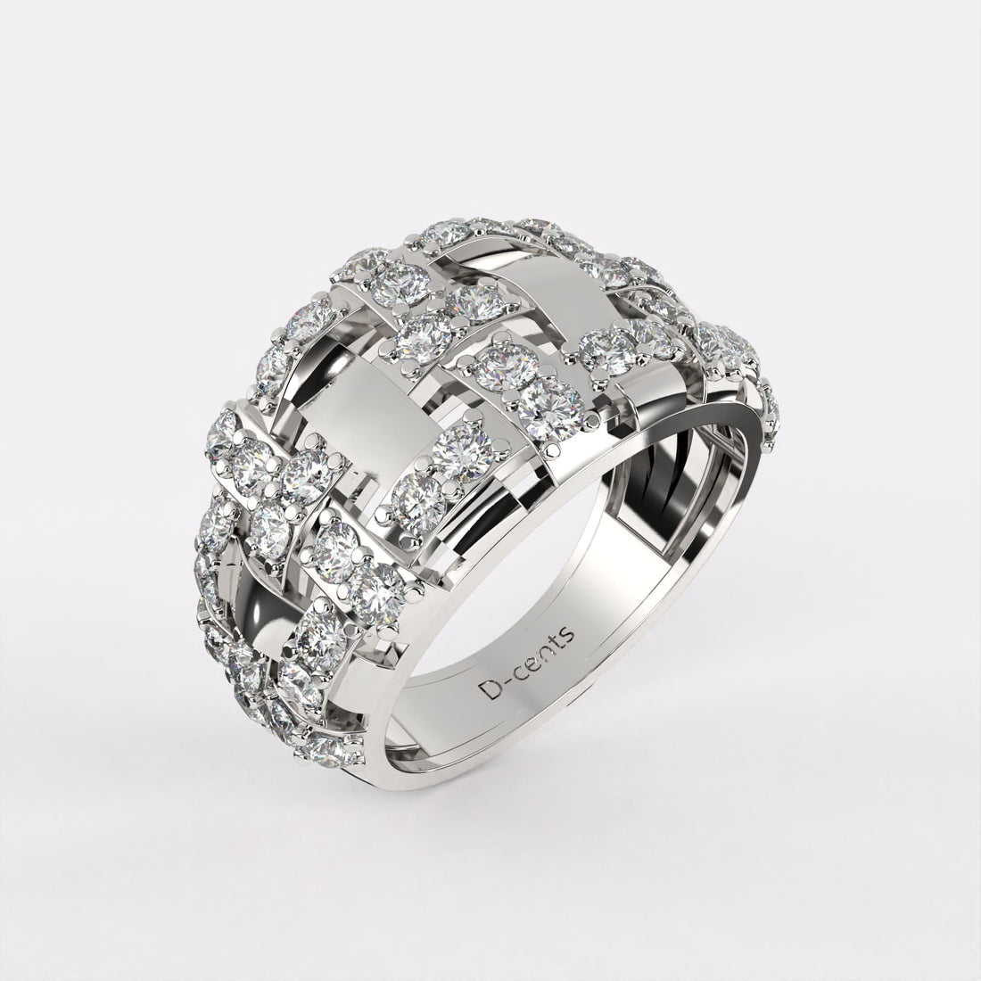 Interlocking Radiance Diamond Ring