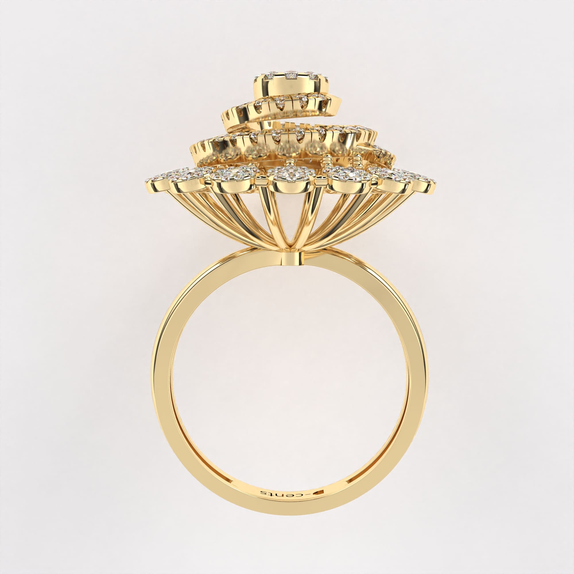 Layered Diamond Ring