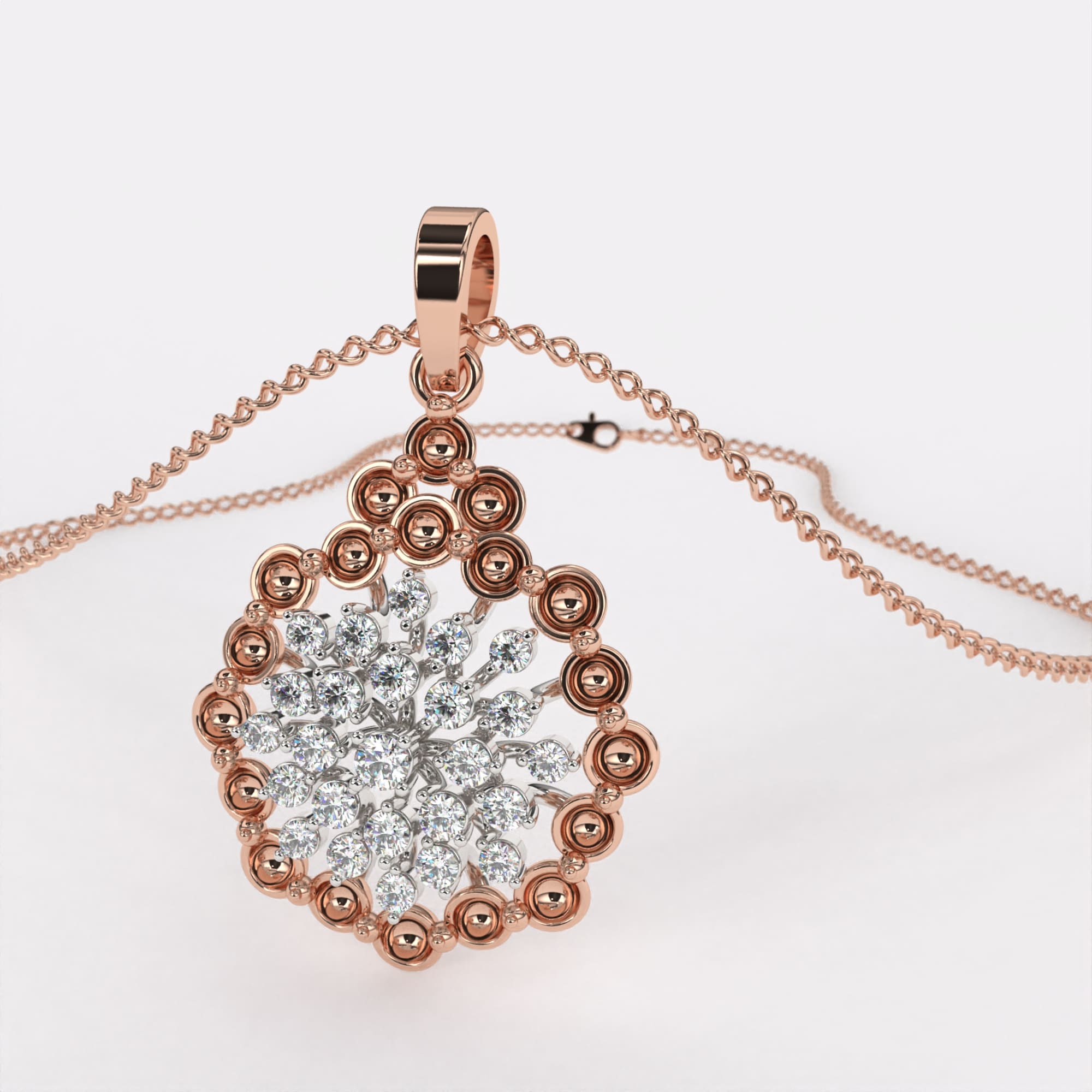 Classic Halo Diamond Pendant