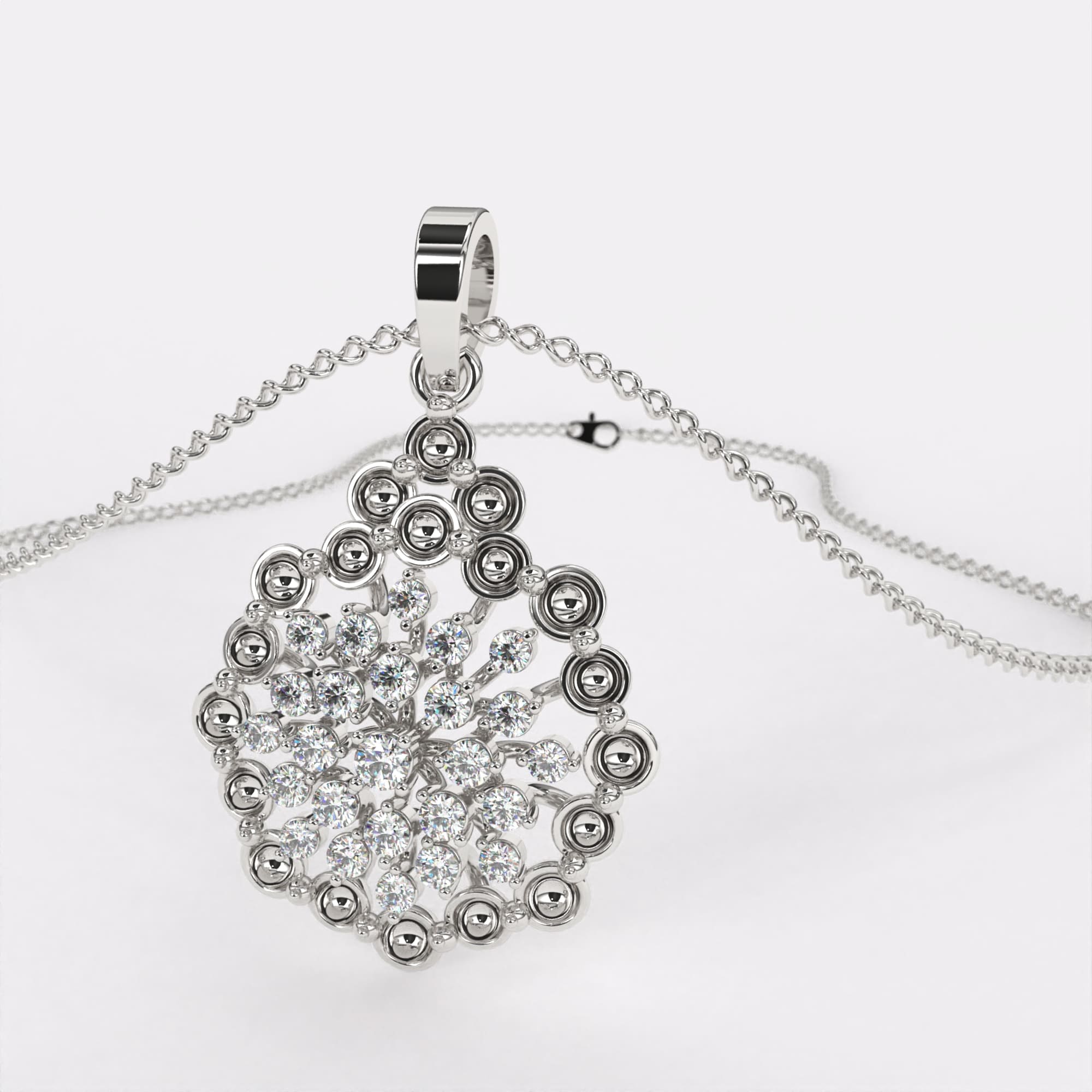 Classic Halo Diamond Pendant