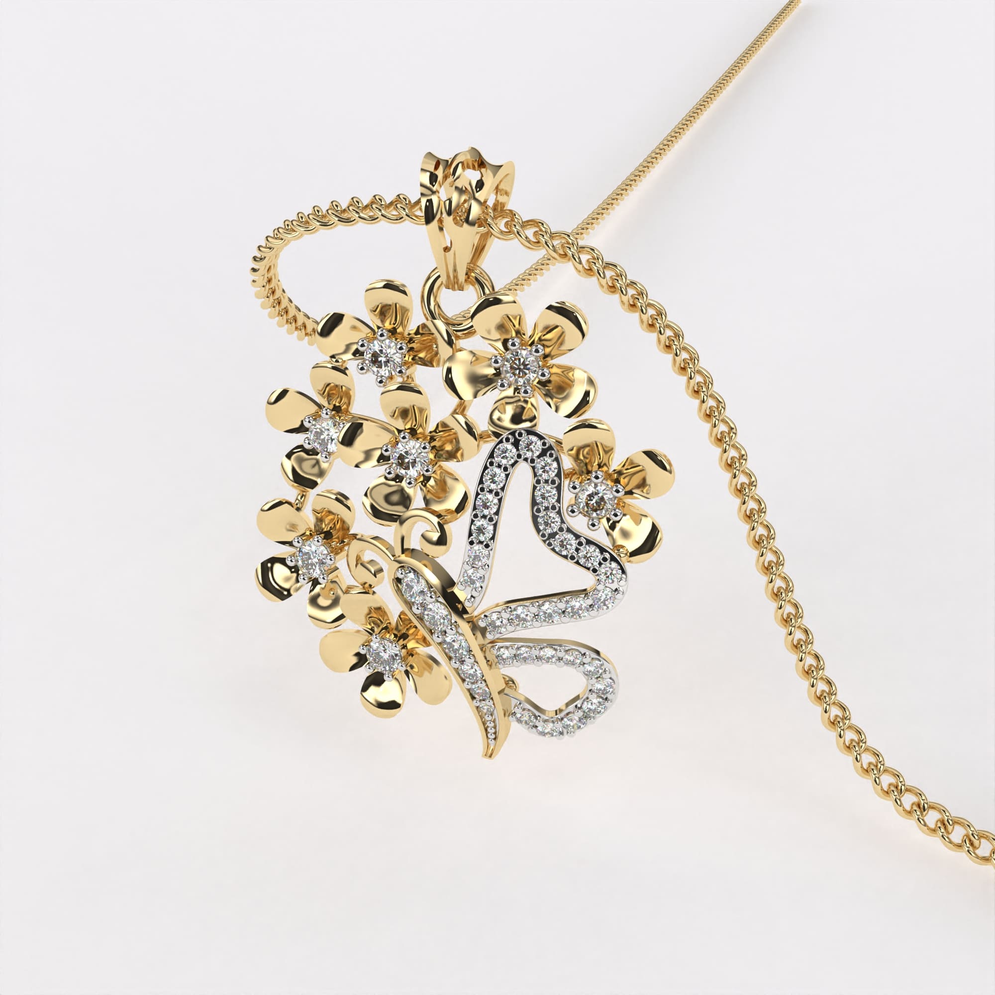 Infinity Spark Diamond Pendant