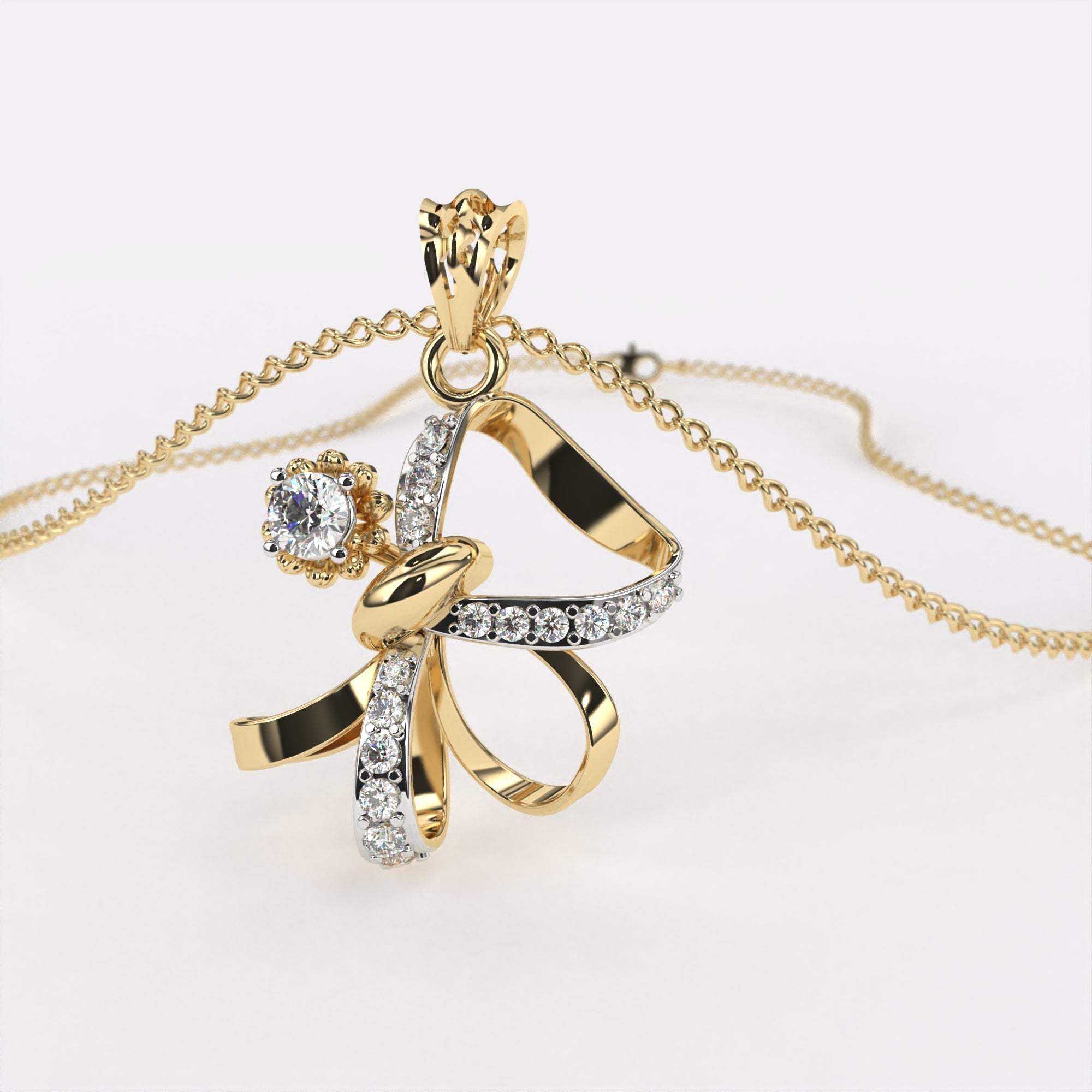 Luxe Solitaire Diamond Pendant