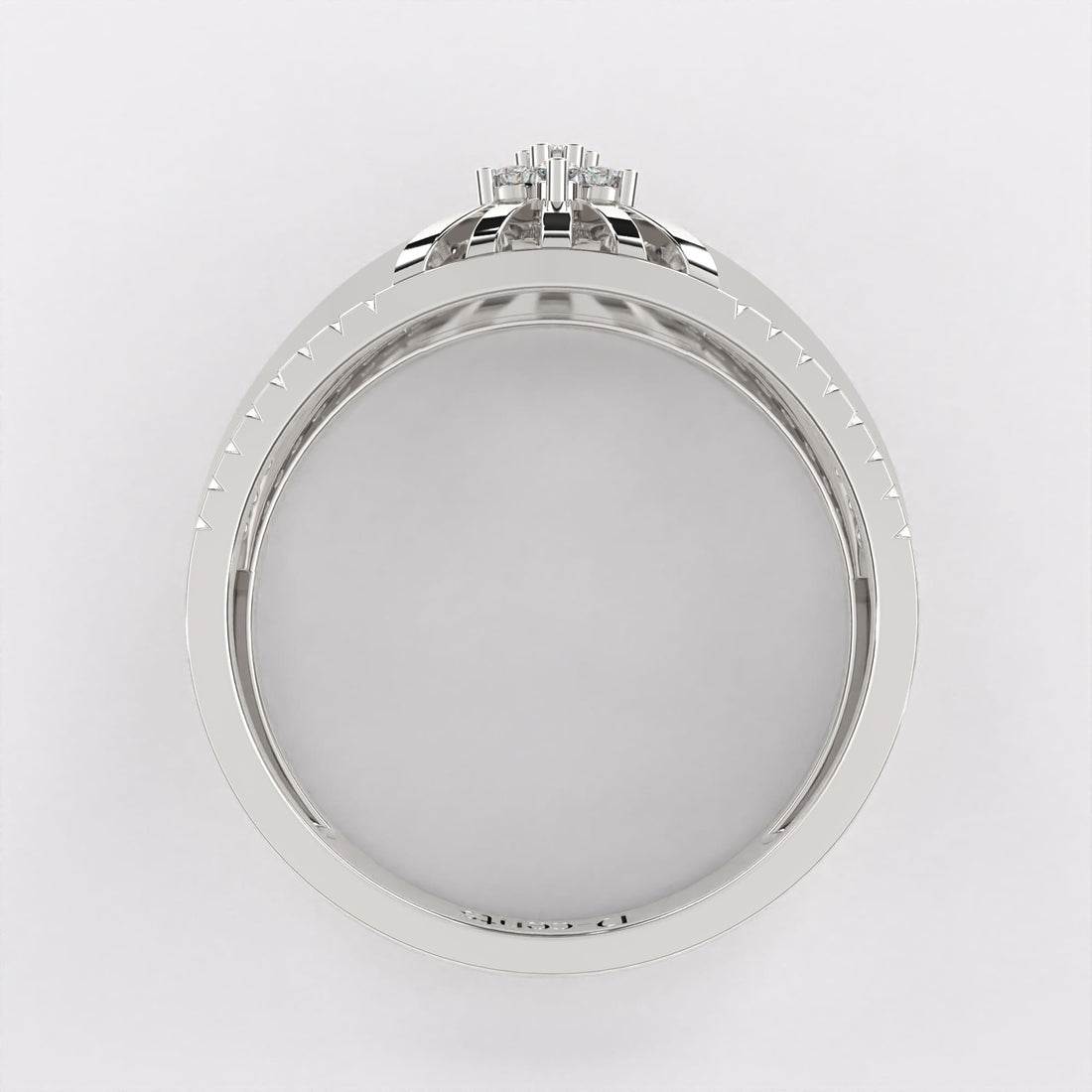 Cluster Plate Diamond Ring