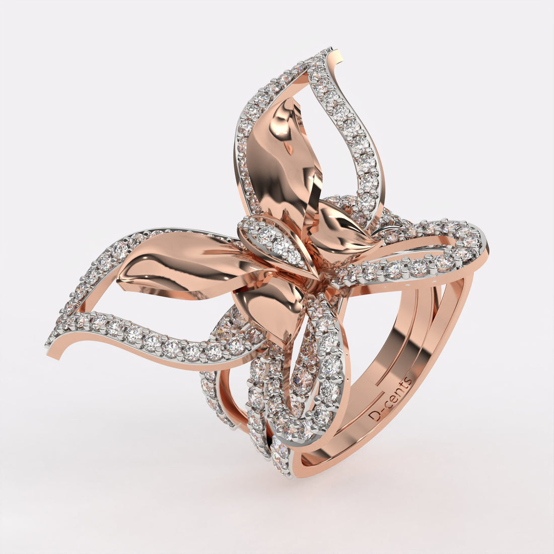 Butterfly Diamond Ring