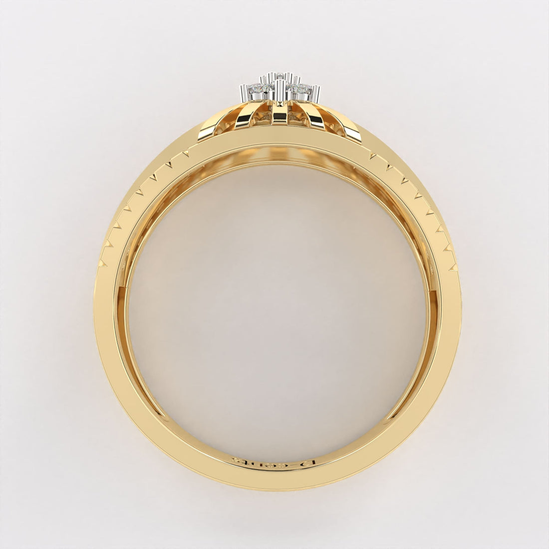 Cluster Plate Diamond Ring