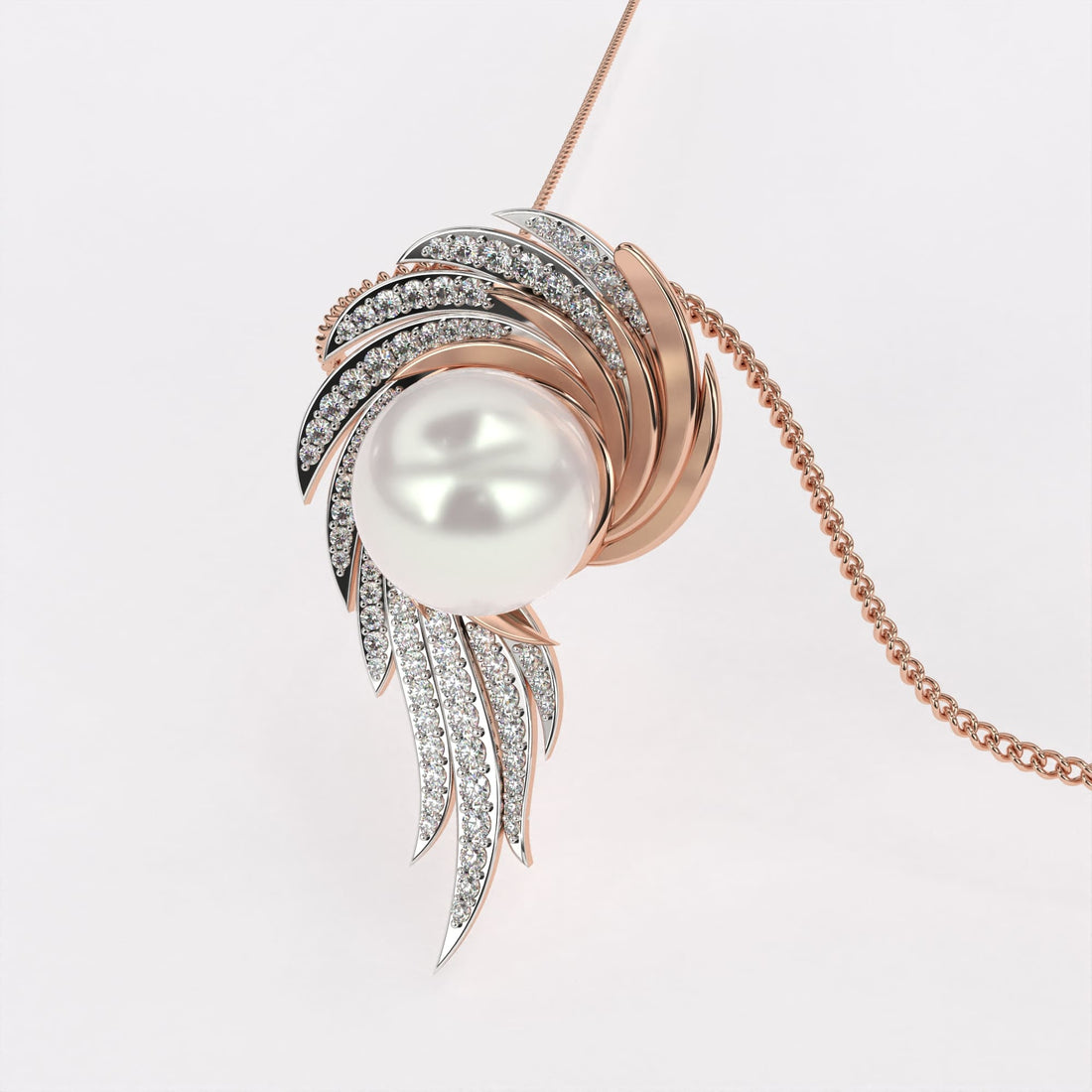 Celestial Pearl Diamond Pendant